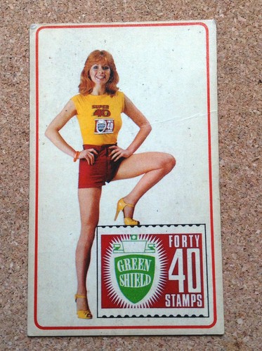 Vintage green shield - shield, stamps