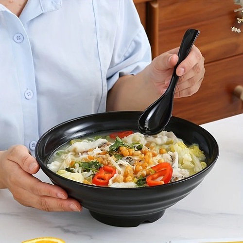 Black plastic ramen - plastic, noodle