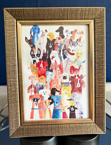 Colourful dogs canvas print - , in
