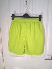 George Boys Lined Yellow Fluorescent Swim Shorts Age 13 to 14 years