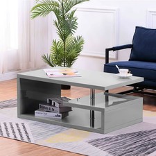 Abstract High Gloss LED Coffee Table 5 Colour Option Living Room Furniture Table