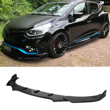 Gloss Black Front Bumper Lip Spoiler Splitter Chin Kit For Renault Clio MK2 MK3