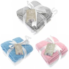 100% COTTON BABY TOWELS NEWBORN HOODED BATH WRAP BABY SHOWER GIFTS PACK OF 2