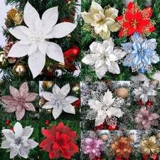 10x christmas large poinsettia - 10x,