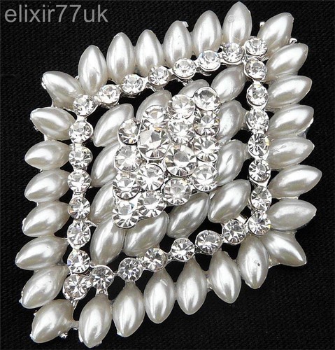 Silver stunning brooch - brooch, faux