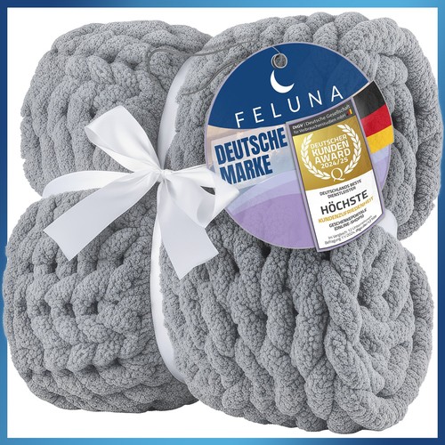 Knitted blanket cosy - blanket,