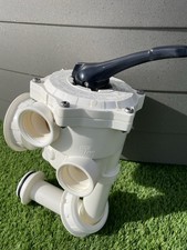 TRITON SAND FILTER 1.5" MULTI PORT VALVE WITH FACE PIPE WORK / TANK UNION NUTS