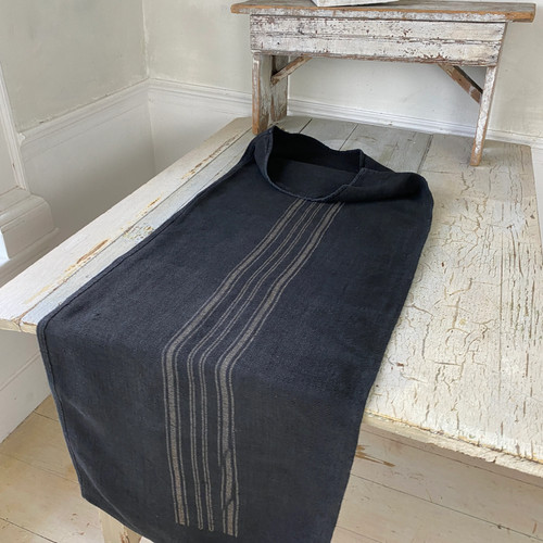 Black grain sack - , antique