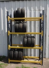 SET L8 HEAVY DUTY TYRE STORAGE RACK RACKING BRITISH MADE 183cm LONG x 247cm HIGH