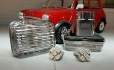 Austin Rover Classic Mini LED Clear Wing Indicator Side Repeater Lights PRC9916