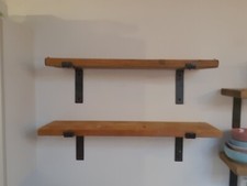 Scaffold board shelf reclaimed building site timber rustic Industrial handmade