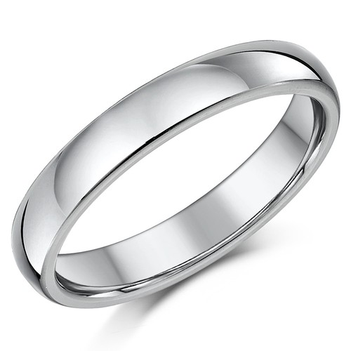 Titanium polished court shaped - polished,