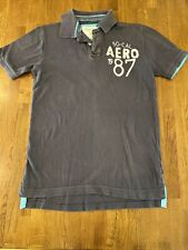Aeropostale Polo Shirt S/P Navy With Logos Front And Back