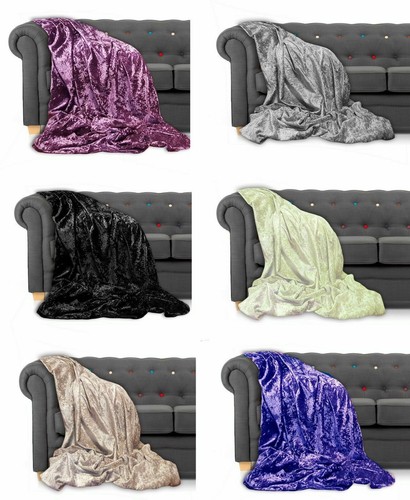 Throw over bedspread crushed - throw,