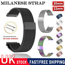 Milanese Stainless Steel Bracelet Watch Band 20mm 22mm Universal Wrist Strap UK