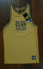Wu Tang Clan Yellow Basketball Vest Jersey 36 Chambers Small New With Tags