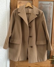 Rogant Quality Ladies Lined Wool/Camel Hair  Coat Jacket Approx 44 inch chest