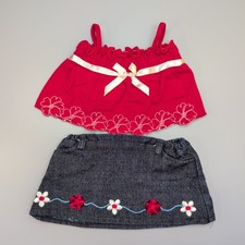 Build A Bear Red Floral Top
