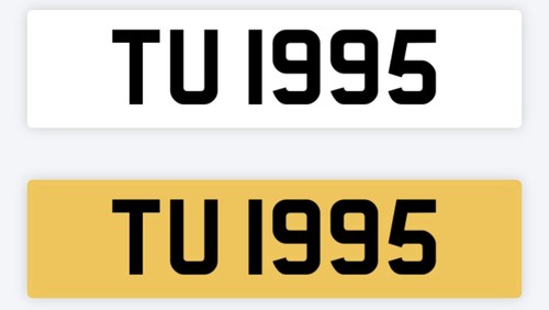 1995 year private number - 1995, plate