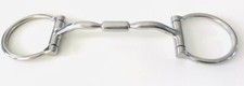 Western D- ring Eggbut Horse Snaffle Bit, Myler barrel mouth ( F & F Delivery)