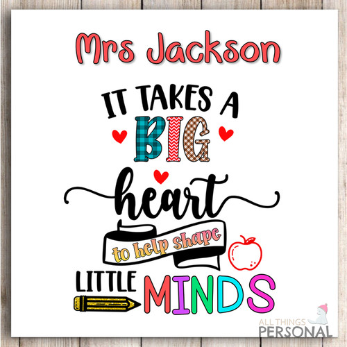 Personalised thank you teacher - thank,