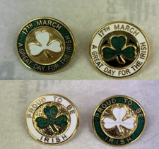 St Patrick’s Day Enamel Pin Badge - 2 Style Available - Proud to be Irish Badge