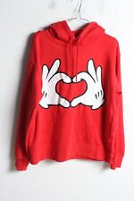 Mickey Mouse Primark Womens Hoodie - Red - Size Small S (K58)