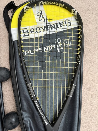 Squash racket browning - racket, plasma