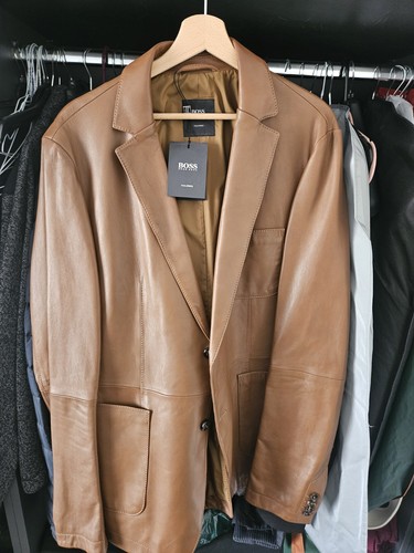 Hugo boss tan leather casual - hugo,
