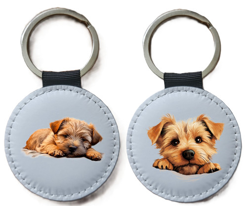 Norfolk terrier keyring - norfolk,