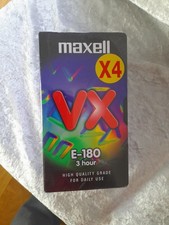 Maxell VX E180 Blank VHS Tapes