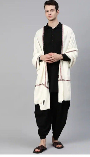 White woven men printed - woven,