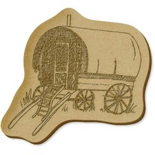 6 x 'Romany Caravan' MDF Craft