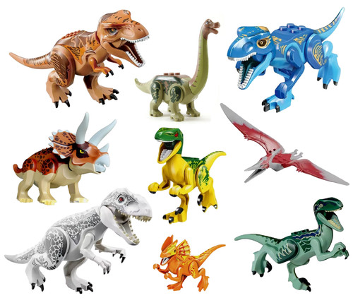 Moc lego jurassic world rex - jurassic, t-rex