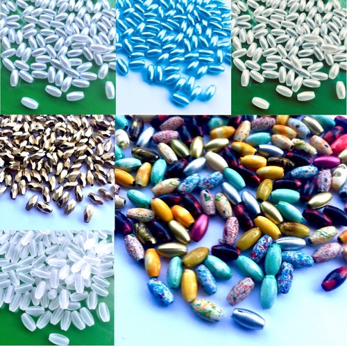 200pcs rice pearl 8mmx4mm - 200pcs,