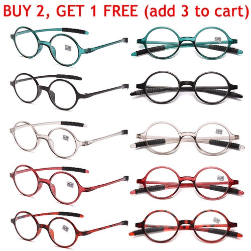 Vintage round reading glasses - round,