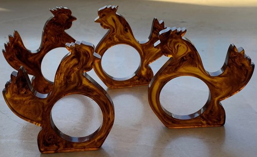 Swirled bakelite napkin - swirled,