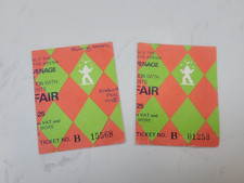 Rolling Stones x 2 Ticket Stubs - Knebworth August 1976