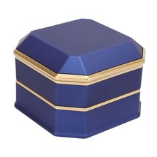 1-Engagement Ring Box With Light Luxury LED Ring Box Blue For Wedding
