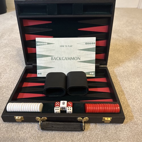 Vintage backgammon set folding - vintage,