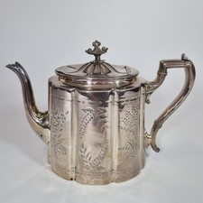 Antique James Dixon & Sons Silver Plated Teapot
