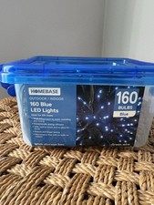 160 LED Christmas Warm White Blue Lights Indoor and Outdoor