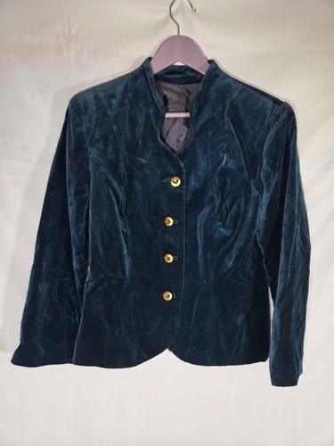 Blue velvet velour - velvet, jacket