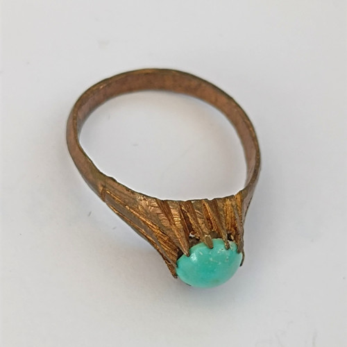 Vintage persian brass ring - vintage,