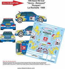 DECALS 1/18 REF 0195 CITROEN