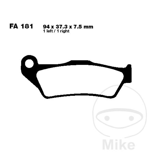 Sintered brake pads - sintered, epfa