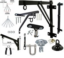 Boxing Heavy Duty Punch Bag Wall Bracket Steel Mount Hanging Stand Hook Chains V