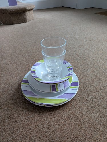 Melamine purple pattern - purple,