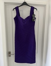 Julian McDonald size 12 Cadbury Purple (THIS SEASONS COLOURS)bodycon dress 