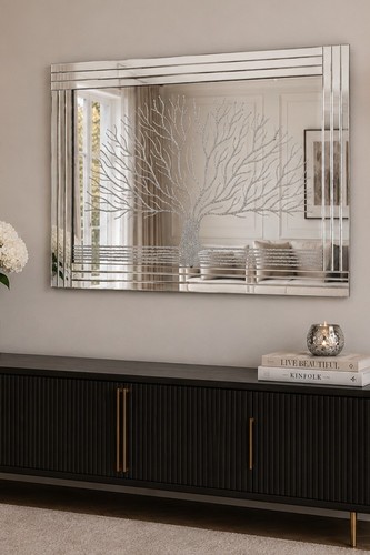 Mirror silver triple bevelled - mirror,